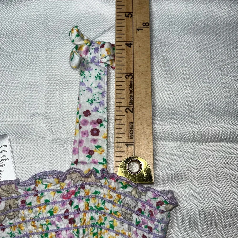 Smocked Disney Baby Floral Bambi Romper Size 24‎ Months